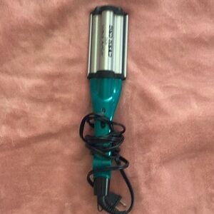 Teal and Silver Hair Styling Tool